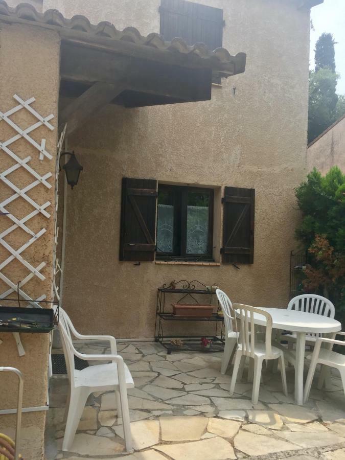 Le Cannet 10Mn Cannes Chambre Independante Etage D'Une Maison Avec Piscine Exteriör bild
